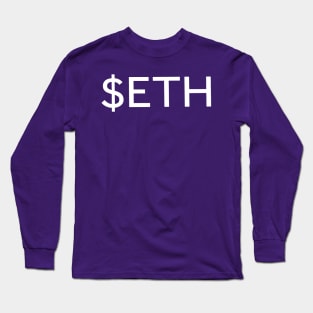 $Eth coin Long Sleeve T-Shirt